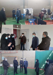 Dr. Jafarzadeh, Vice Chancellor for Health, visited the Marriage Counseling Center and the Fajr Vaccination Center in Ardabil